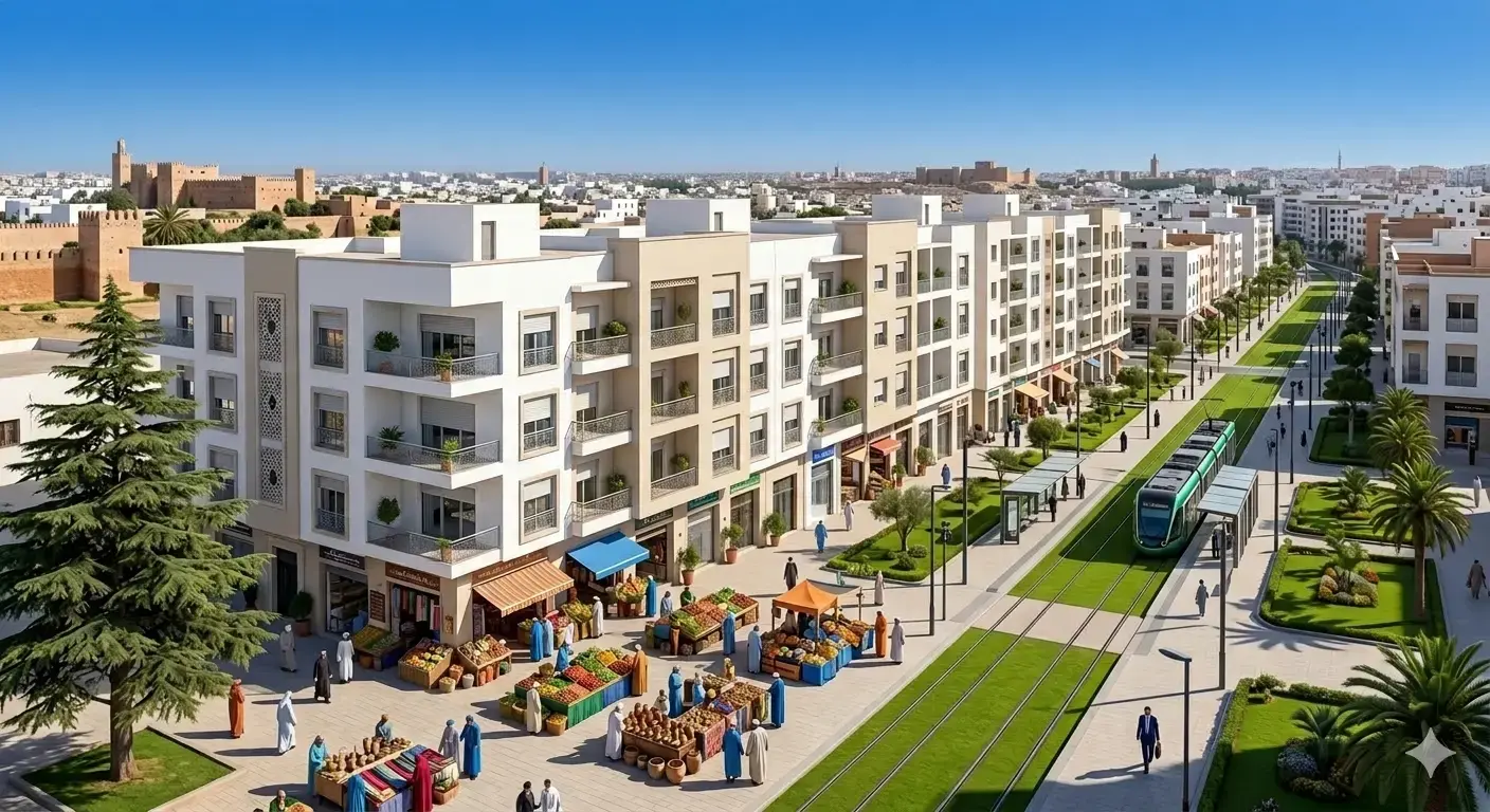 Appartement neuf moyen standing rabat