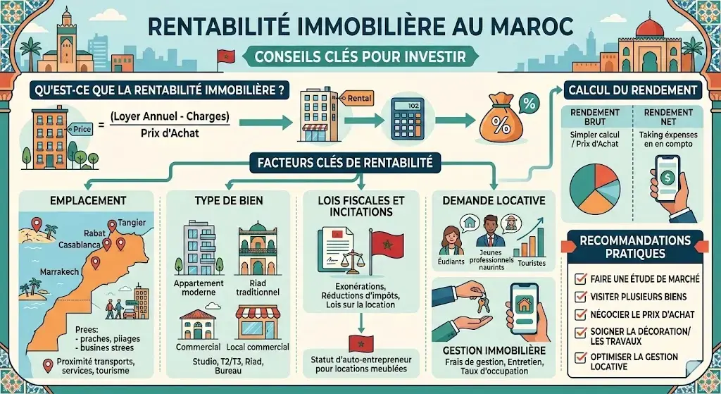 Rentabilite immobilier neuf maroc